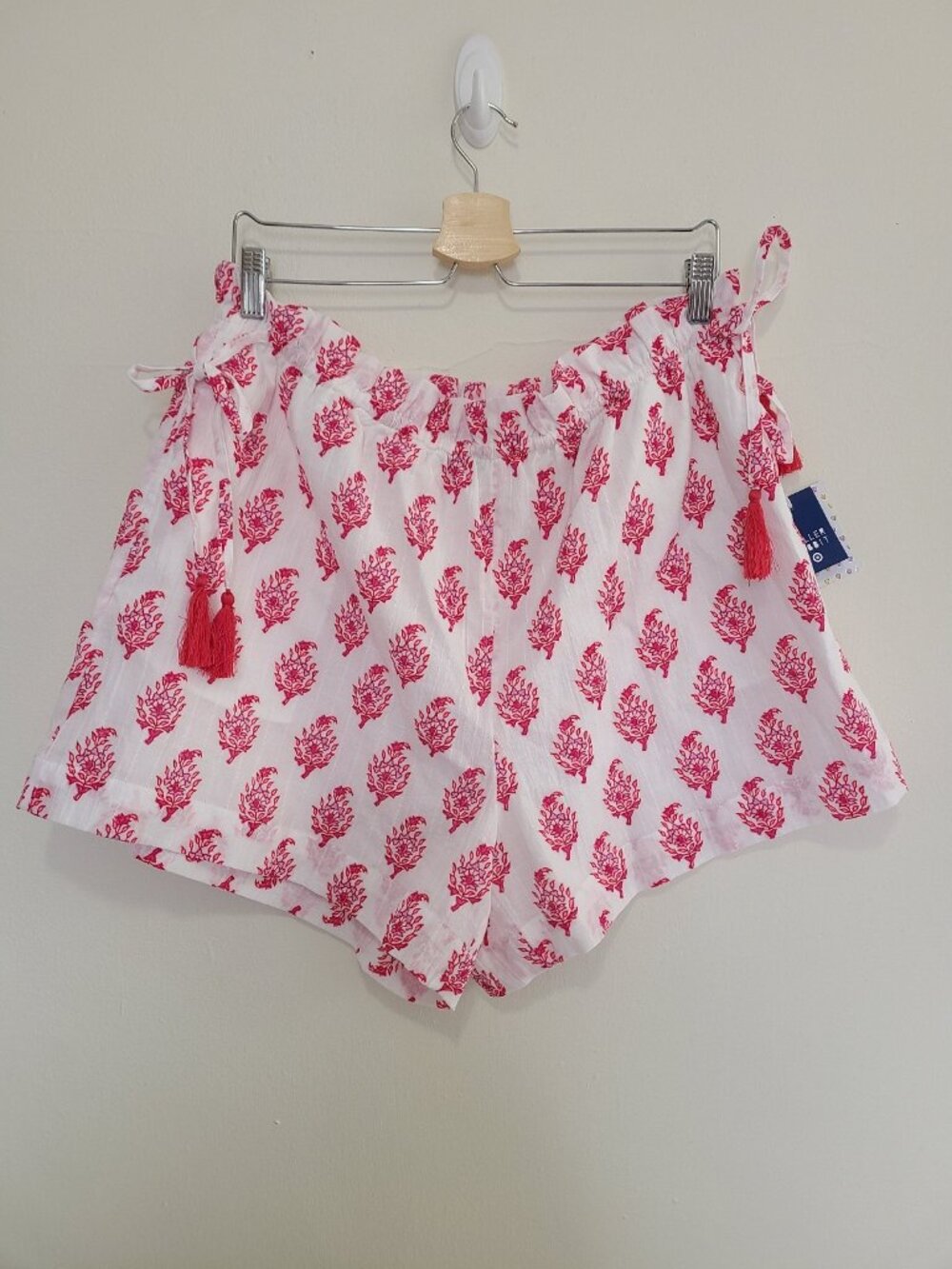 NWT Roller Rabbit x Target Women's Bouquet Side-Tie Beach Pull-On Shorts size L